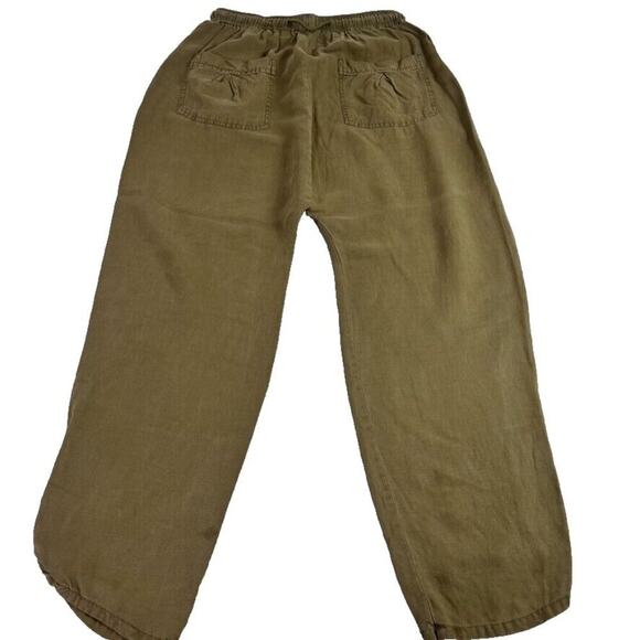 By anthropologie Pant Women Small Green Drawstring Elastic Atleisure Lightweight - Picture 4 of 16